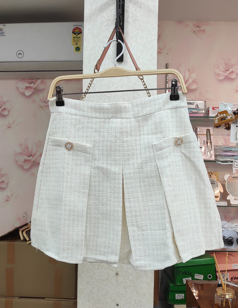 Pleated Mini Skirt